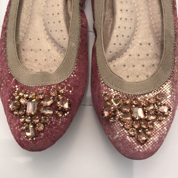 White Mountain Rhinestone Embellished Ballet Flat - Picture 7 of 9